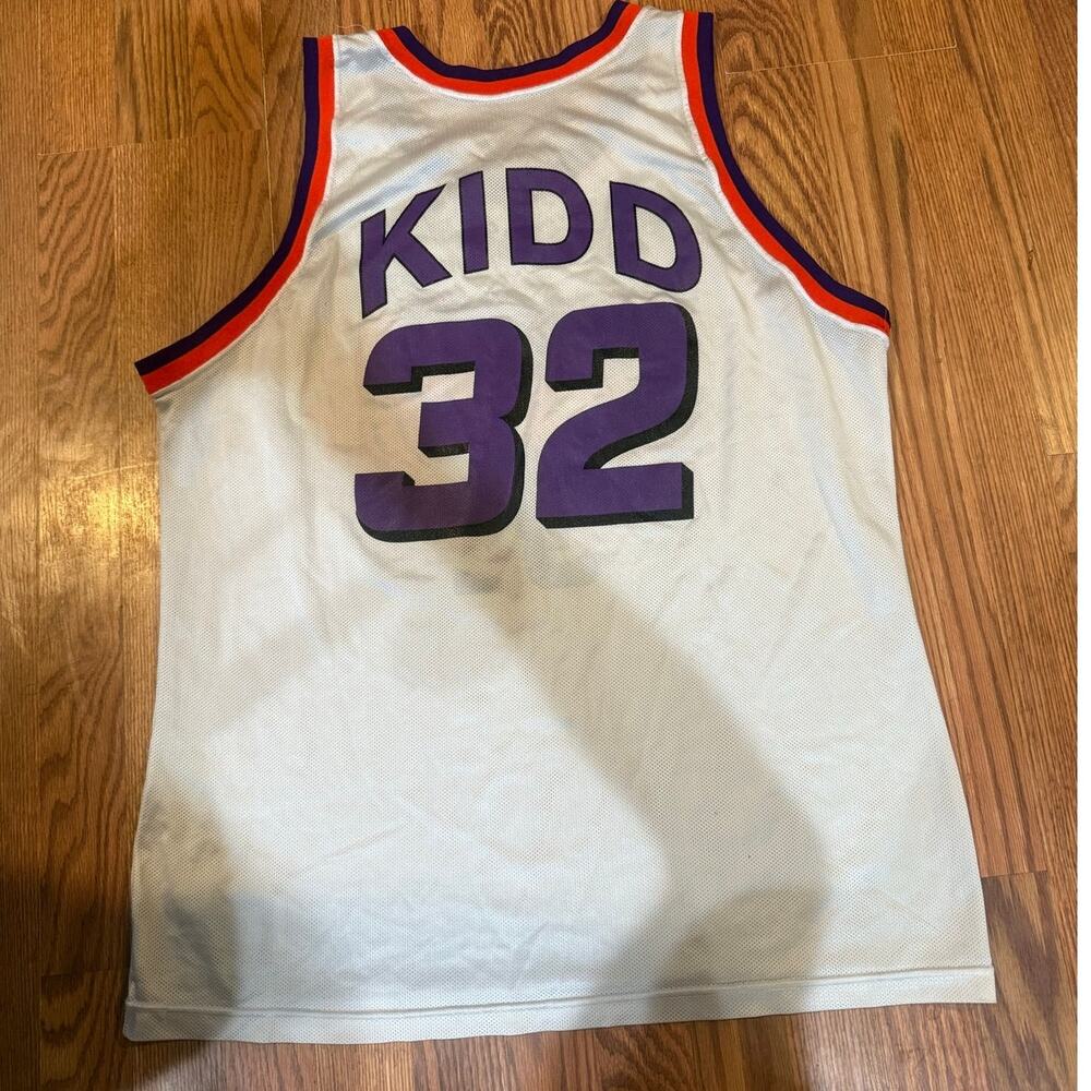 90s Phoenix Suns Jason Kidd Basketball Jersey Size 48 - Picture 6 of 7